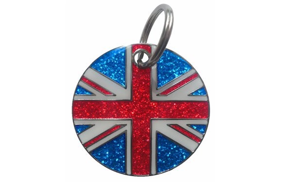 ID Znmka Glitter Union Jack K9